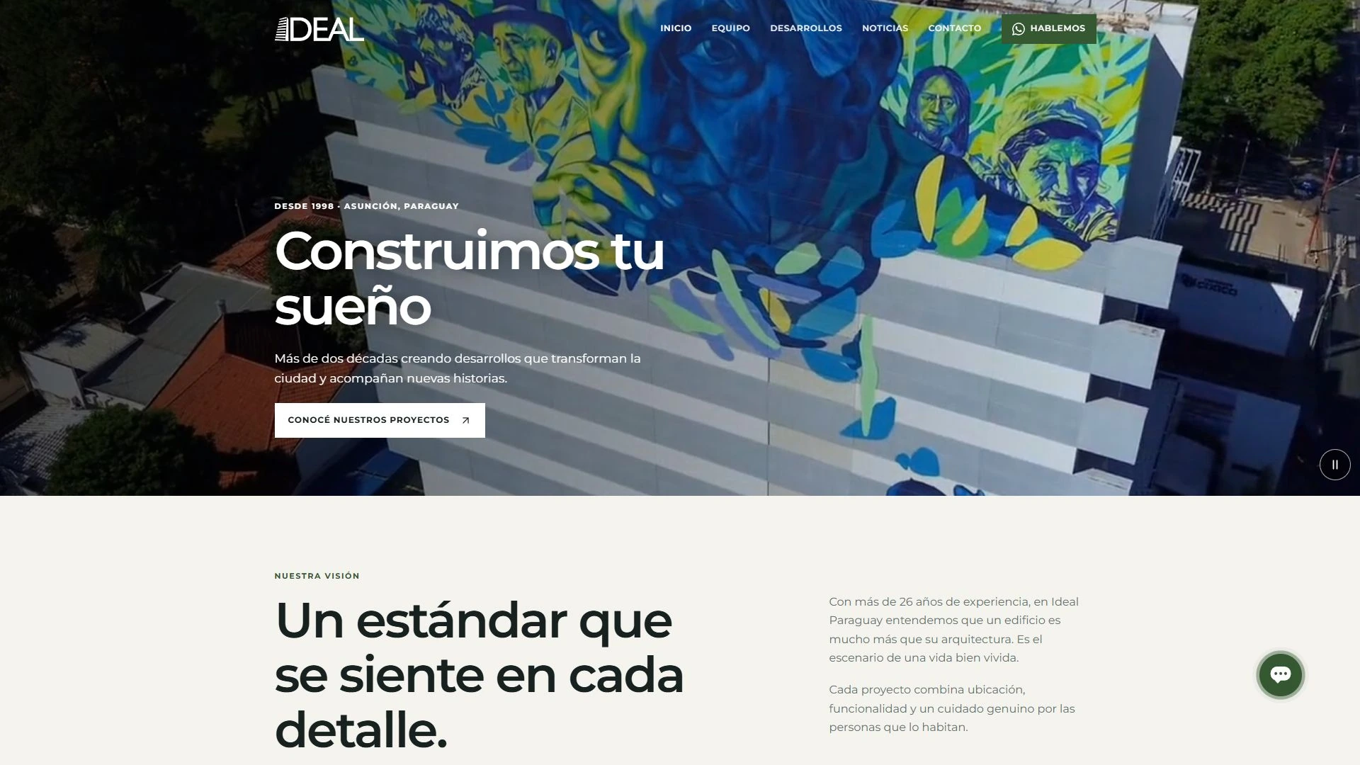Vista previa del sitio de Ideal Paraguay